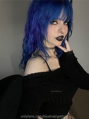 bluehairgothgrl Nude Leaked Photo #8