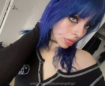 bluehairgothgrl Nude Leaked Photo #17